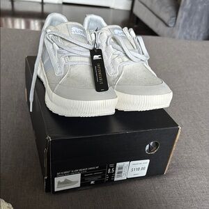 Sorel waterproof White Canvas Sneakers